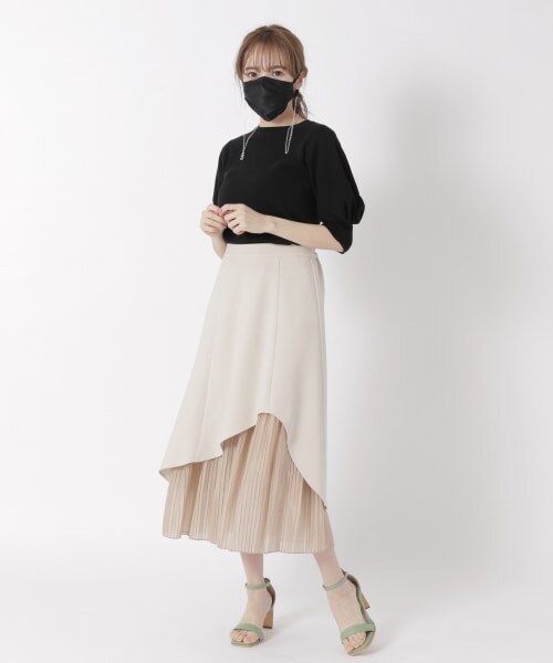 Andemiu（アンデミュウ）の「カットチェーンマスクネックレス（アクセサリー・シルバー/ゴールド）」の6枚目の写真