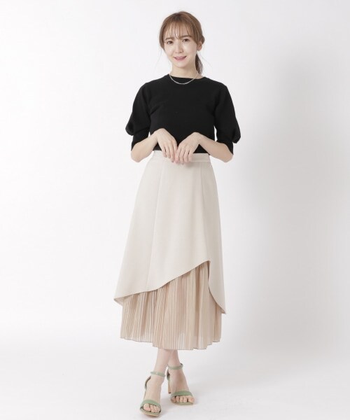 Andemiu（アンデミュウ）の「カットチェーンマスクネックレス（アクセサリー・シルバー/ゴールド）」の4枚目の写真