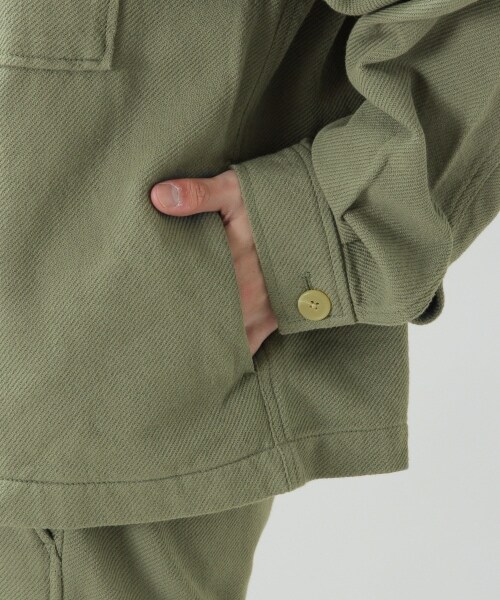 RAGEBLUE（レイジブルー）の「＜セットアップ着用可能＞ソフトコットンツイル/CPOジャケット（ジャケット/アウター・オフホワイト/グリーン/ライトブルー）」の19枚目の写真