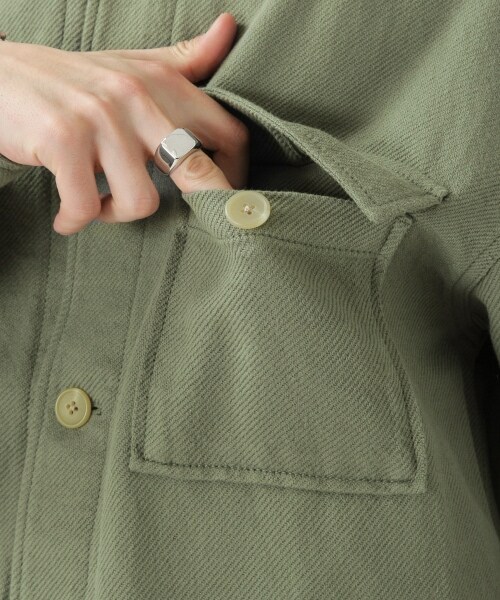 RAGEBLUE（レイジブルー）の「＜セットアップ着用可能＞ソフトコットンツイル/CPOジャケット（ジャケット/アウター・オフホワイト/グリーン/ライトブルー）」の18枚目の写真