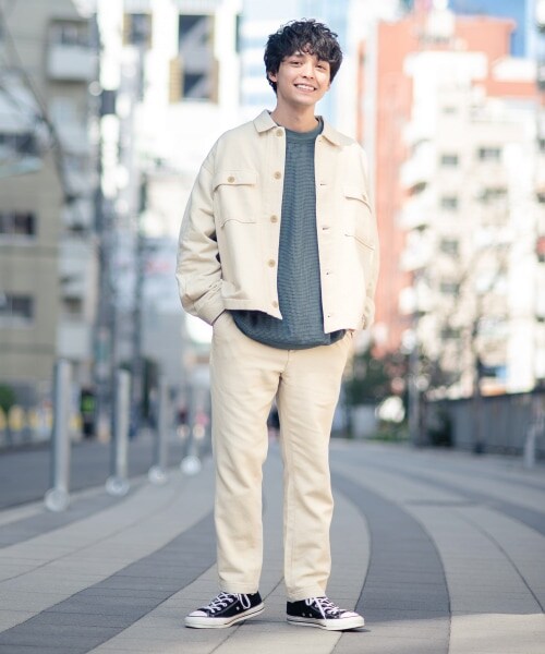 RAGEBLUE（レイジブルー）の「＜セットアップ着用可能＞ソフトコットンツイル/CPOジャケット（ジャケット/アウター・オフホワイト/グリーン/ライトブルー）」の5枚目の写真