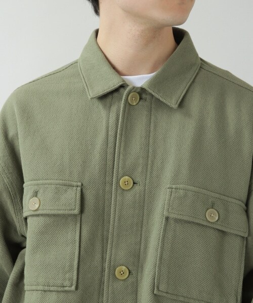 RAGEBLUE（レイジブルー）の「＜セットアップ着用可能＞ソフトコットンツイル/CPOジャケット（ジャケット/アウター・オフホワイト/グリーン/ライトブルー）」の16枚目の写真