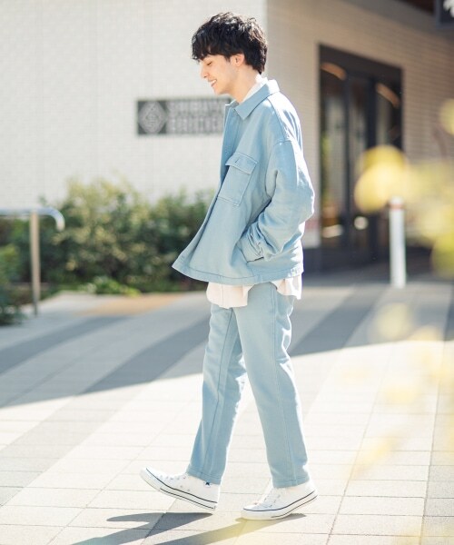 RAGEBLUE（レイジブルー）の「＜セットアップ着用可能＞ソフトコットンツイル/CPOジャケット（ジャケット/アウター・オフホワイト/グリーン/ライトブルー）」の9枚目の写真