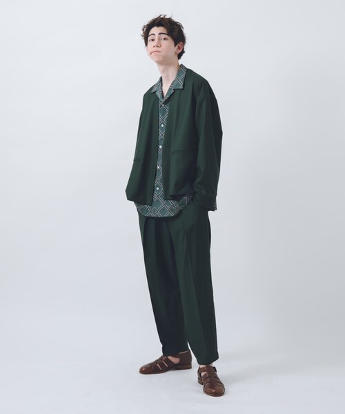 URBAN RESEARCH ID（アーバンリサーチ アイディー）の「URBAN RESEARCH iD WIDE TAPERED PANTS（その他・メンズ・GREEN/BLACK・M/L）」の4枚目の写真