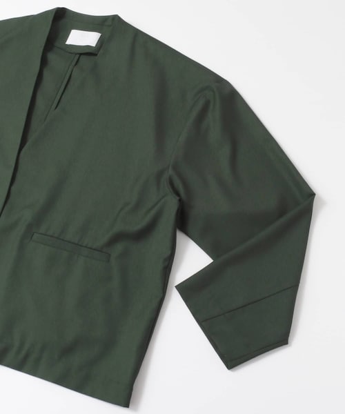 URBAN RESEARCH ID（アーバンリサーチ アイディー）の「URBAN RESEARCH iD OVERSIZED NO COLLAR JKT（その他・メンズ・GREEN/BLACK・M/L）」の14枚目の写真