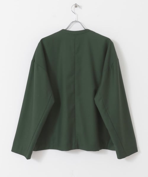 URBAN RESEARCH ID（アーバンリサーチ アイディー）の「URBAN RESEARCH iD OVERSIZED NO COLLAR JKT（その他・メンズ・GREEN/BLACK・M/L）」の16枚目の写真