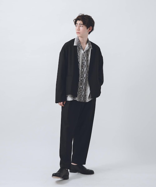 URBAN RESEARCH ID（アーバンリサーチ アイディー）の「URBAN RESEARCH iD OVERSIZED NO COLLAR JKT（その他・メンズ・GREEN/BLACK・M/L）」の10枚目の写真