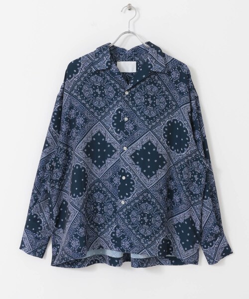 URBAN RESEARCH ID（アーバンリサーチ アイディー）の「URBAN RESEARCH iD オープンカラーバルーンスリーブシャツ（その他・メンズ・ペイズリー/パイソン/小紋・M/L）」の10枚目の写真