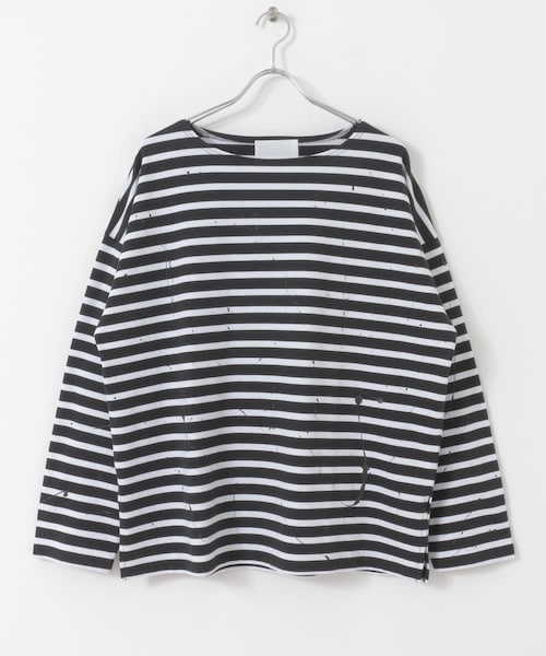 URBAN RESEARCH ID(アーバンリサーチ アイディー)の「URBAN RESEARCH iD スプラッシュペイントバスクシャツ(その他・メンズ・WHT/ROYAL/BLK/WHT・M/L)」の7枚目の写真