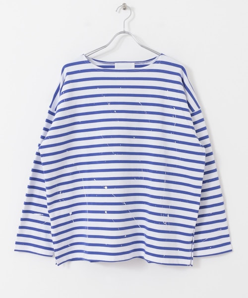URBAN RESEARCH ID(アーバンリサーチ アイディー)の「URBAN RESEARCH iD スプラッシュペイントバスクシャツ(その他・メンズ・WHT/ROYAL/BLK/WHT・M/L)」の6枚目の写真