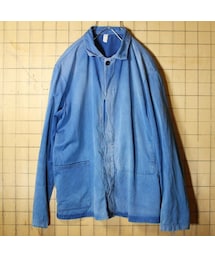 の「70s 80s フランス ドイツ ヘリンボーンツイル ワーク ジャケット