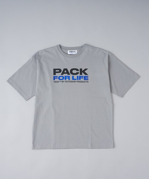 CIAOPANIC（チャオパニック）の「【TAGS WKGPTY×OUTDOOR】Slogan Print TEE（Tシャツ/カットソー・メンズ・ホワイト/ブラック/グレー・M/L）」の2枚目の写真