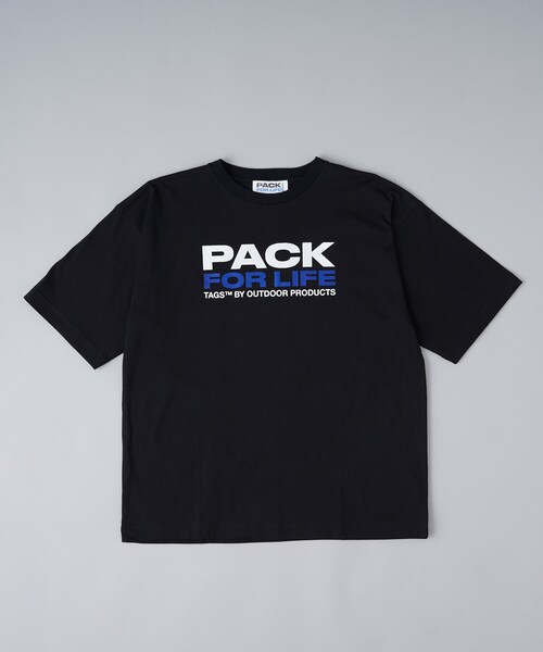CIAOPANIC（チャオパニック）の「【TAGS WKGPTY×OUTDOOR】Slogan Print TEE（Tシャツ/カットソー・メンズ・ホワイト/ブラック/グレー・M/L）」の3枚目の写真