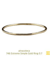 pinacoteca | ピナコテーカ 746 エクストリーム シンプル ゴールド リング ピンキーリング 0.7ミリ幅(リング)
