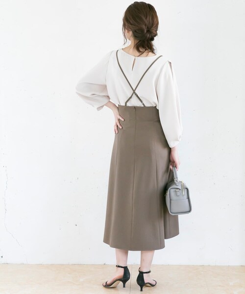 ✧新品✧ アーバンリサーチロッソ ドッキングシアーデザインスリーブブラウス URBAN RESEARCH ROSSO WOMEN（アーバンリサーチ ロッソ）の