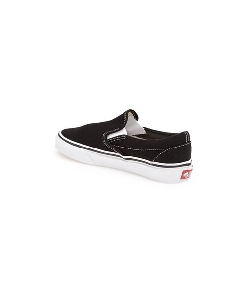 VANS（バンズ）の「Vans 'Classic' Slip-On Sneaker (Big Kid)（その他パンツ・キッズ・Black・Big Kid 4.5 M/Big Kid 5.5 M/Big Kid 5 M）」の2枚目の写真