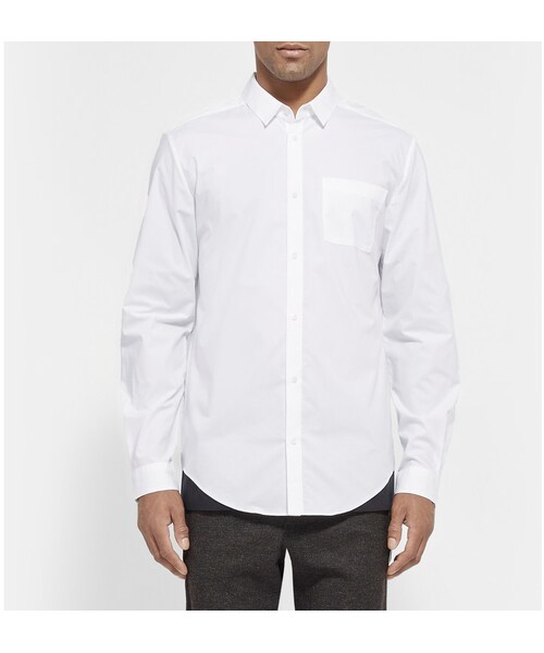 alexanderwang(アレキサンダーワン)の「Alexander Wang Two-Tone Cotton Shirt(シャツ/ブラウス・White・IT 44 (UK/US 14.5)/IT 48 (UK/US 15.5)/IT 46 (UK/US 15)/IT 50 (UK/US 16))」の5枚目の写真