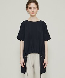ウジョー Ujoh  21SS フロントドローコードTシャツ 半袖 3 ネイビー 20210223011417535_215.jpg