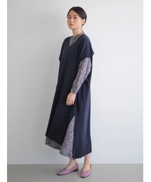 AMERICAN HOLIC | 【LEE 3月号掲載】Vネックニットワンピース(ワンピース/ドレス)