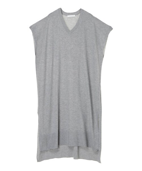 AMERICAN HOLIC（アメリカンホリック）の「【LEE 3月号掲載】Vネックニットワンピース（ワンピース/ドレス・ライトグレー/杢ライトグレー/ネイビー・F）」の13枚目の写真