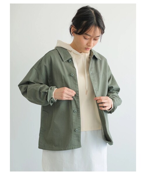 AMERICAN HOLIC（アメリカンホリック）の「アーミーブルゾン（ジャケット/アウター・ベージュ/カーキ・F）」の18枚目の写真