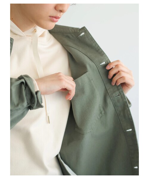 AMERICAN HOLIC（アメリカンホリック）の「アーミーブルゾン（ジャケット/アウター・ベージュ/カーキ・F）」の9枚目の写真