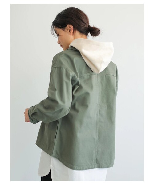 AMERICAN HOLIC（アメリカンホリック）の「アーミーブルゾン（ジャケット/アウター・ベージュ/カーキ・F）」の5枚目の写真