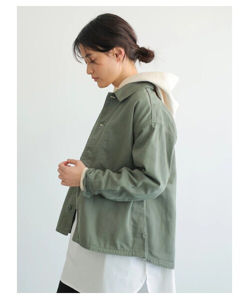 AMERICAN HOLIC（アメリカンホリック）の「アーミーブルゾン（ジャケット/アウター・ベージュ/カーキ・F）」の4枚目の写真