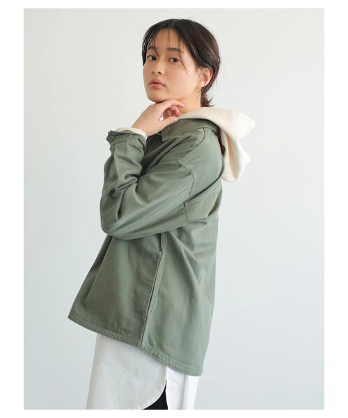 AMERICAN HOLIC（アメリカンホリック）の「アーミーブルゾン（ジャケット/アウター・ベージュ/カーキ・F）」の3枚目の写真