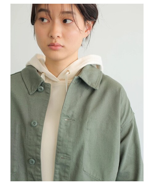 AMERICAN HOLIC（アメリカンホリック）の「アーミーブルゾン（ジャケット/アウター・ベージュ/カーキ・F）」の6枚目の写真