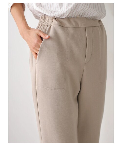 AMERICAN HOLIC（アメリカンホリック）の「ポンチイージー細見えパンツ（パンツ・ブラック/ライトベージュ・M/L）」の4枚目の写真