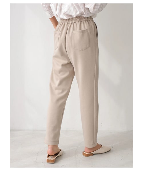 AMERICAN HOLIC（アメリカンホリック）の「ポンチイージー細見えパンツ（パンツ・ブラック/ライトベージュ・M/L）」の3枚目の写真