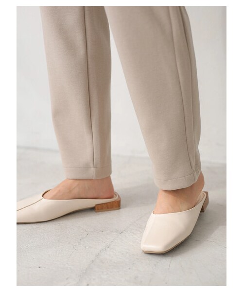 AMERICAN HOLIC（アメリカンホリック）の「ポンチイージー細見えパンツ（パンツ・ブラック/ライトベージュ・M/L）」の6枚目の写真