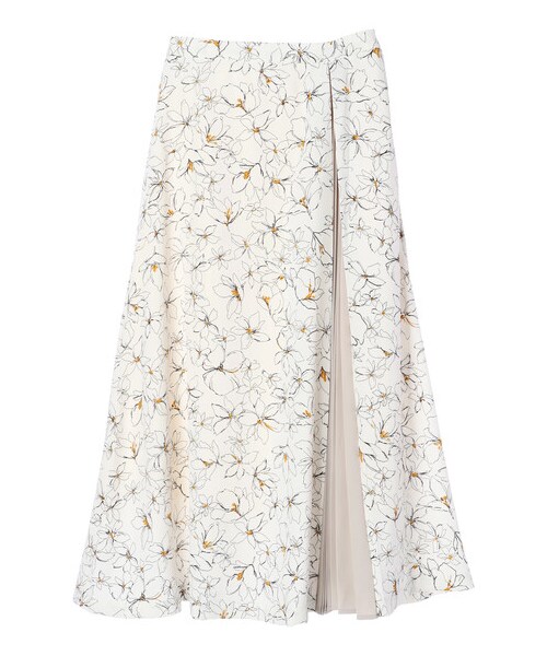 AMERICAN HOLIC(アメリカンホリック)の「Flower切り替え部分プリーツスカート(スカート・オフホワイト/ブラック/ベージュ/サックスブルー・F)」の11枚目の写真