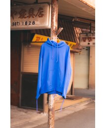 YohKi | "Ghost" sleeve sweat hoodie (BLUE)(パーカー)