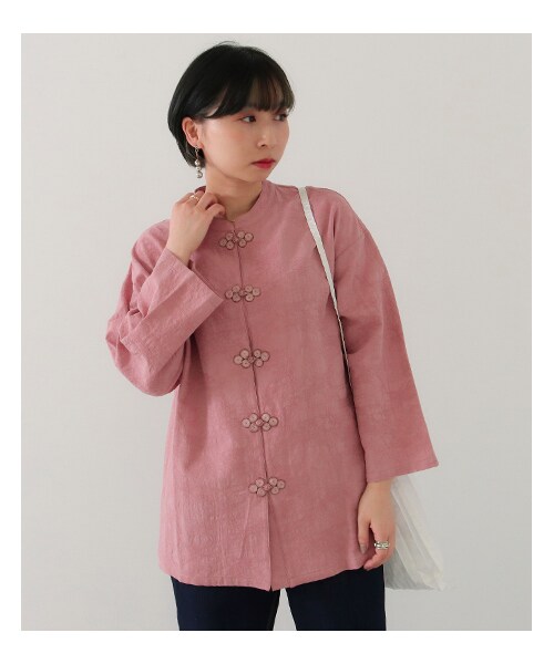 Factor=（ファクターイコール）の「レディースファッション通販 ANAPNET（ジャケット/アウター・レディース・サックスブルー/ピンク・one size）」の5枚目の写真