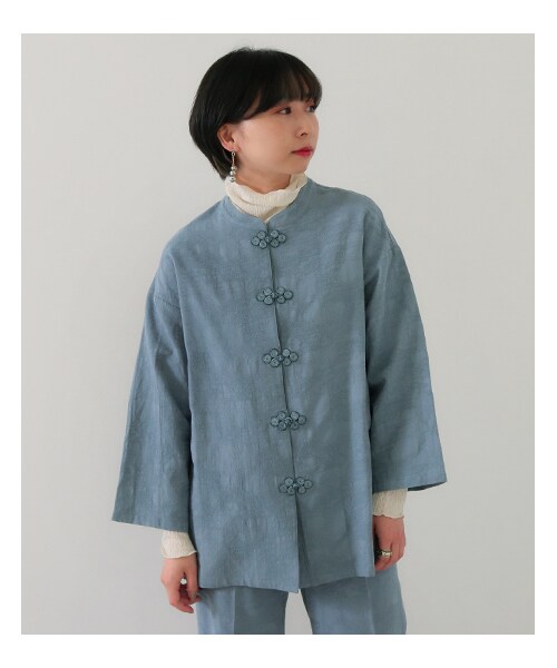 Factor=（ファクターイコール）の「レディースファッション通販 ANAPNET（ジャケット/アウター・レディース・サックスブルー/ピンク・one size）」の12枚目の写真