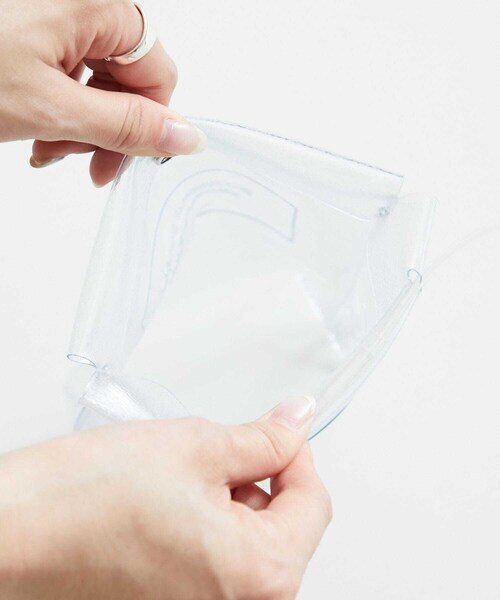 beautiful people（ビューティフルピープル）の「クリアエンボスネームドキュメントバッグ (1115611922)（バッグ・レディース・CLEAR/BLACK/LAVENDER・FREE）」の8枚目の写真