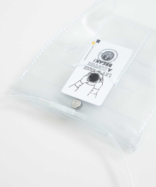 beautiful people（ビューティフルピープル）の「クリアエンボスネームドキュメントバッグ (1115611922)（バッグ・レディース・CLEAR/BLACK/LAVENDER・FREE）」の9枚目の写真