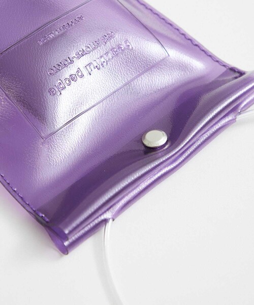 beautiful people（ビューティフルピープル）の「クリアエンボスネームドキュメントバッグ (1115611922)（バッグ・レディース・CLEAR/BLACK/LAVENDER・FREE）」の14枚目の写真