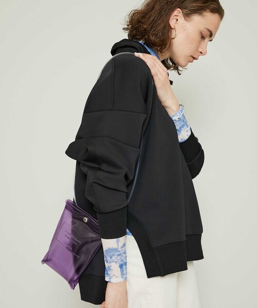 beautiful people（ビューティフルピープル）の「クリアエンボスネームドキュメントバッグ (1115611922)（バッグ・レディース・CLEAR/BLACK/LAVENDER・FREE）」の11枚目の写真