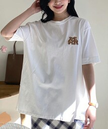 DHOLIC | ツインベアポイントTシャツ(Tシャツ/カットソー)