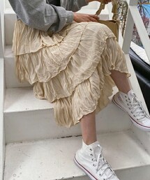 DHOLIC | リンクルティアードスカート(スカート)