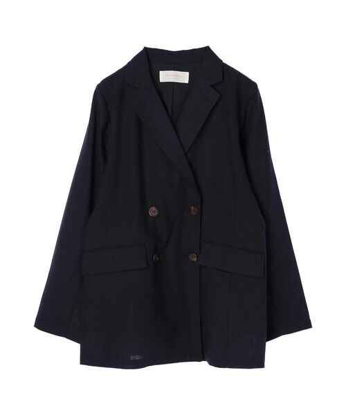 Green　Parks（グリーンパークス）の「ダブルボタンジャケット（ジャケット/アウター・ライトベージュ/ライトカーキ/ネイビー・F）」の8枚目の写真