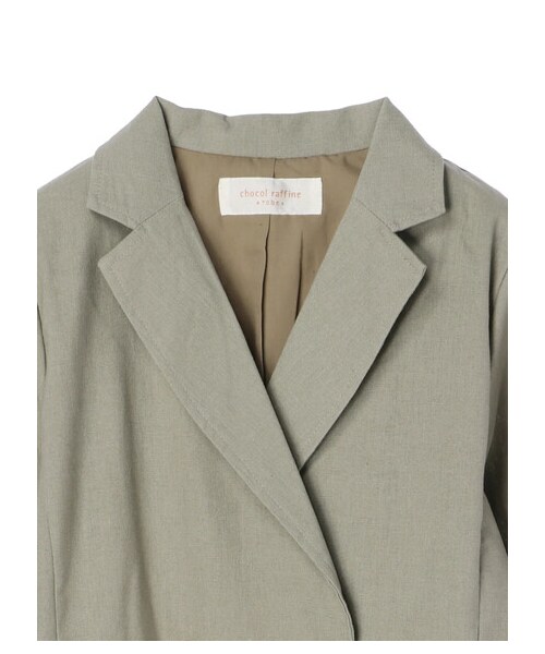 Green　Parks（グリーンパークス）の「ダブルボタンジャケット（ジャケット/アウター・ライトベージュ/ライトカーキ/ネイビー・F）」の3枚目の写真