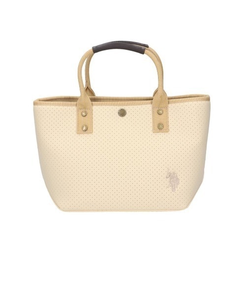 U.S. POLO ASSN.（ユーエスポロアッスン）の「【U.S. POLO ASSN.】 ユーエスポロアッスン　ネオプレン　トートバッグS　US2577（トートバッグ・レディース・イエロー/ホワイト/ブラック/ライトグレー/クリーム/グリーン/ネイビー/ターコイズブルー/ブルー/ベビーピンク/レッド・FREE）」の5枚目の写真