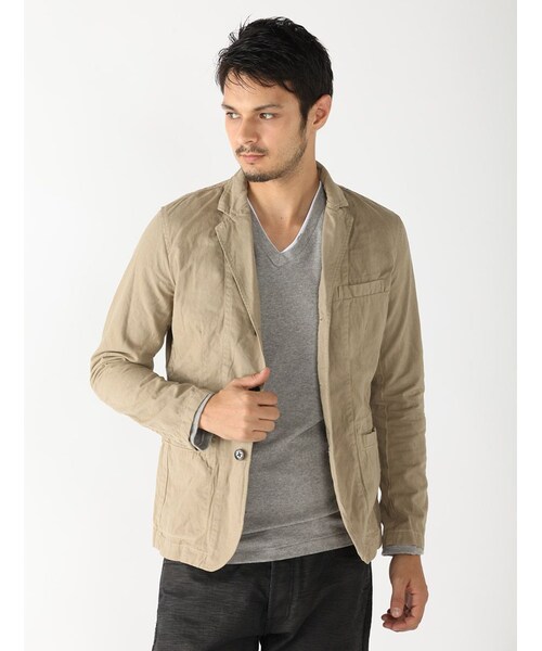 AVIREX（アヴィレックス）の「avirex/アヴィレックス/メンズ/COTTON TWILL TAILORED JACKET/コットンツイル テーラードジャケット（ジャケット/アウター・メンズ・BLACK/KHAKI・M/L/XL）」の9枚目の写真