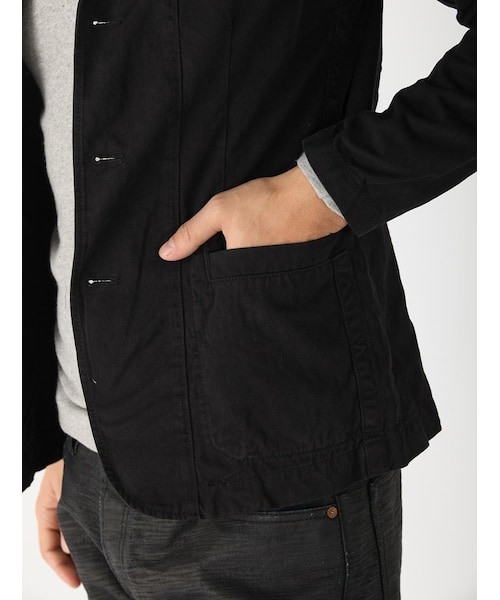 AVIREX（アヴィレックス）の「avirex/アヴィレックス/メンズ/COTTON TWILL TAILORED JACKET/コットンツイル テーラードジャケット（ジャケット/アウター・メンズ・BLACK/KHAKI・M/L/XL）」の6枚目の写真