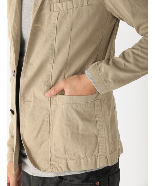 AVIREX（アヴィレックス）の「avirex/アヴィレックス/メンズ/COTTON TWILL TAILORED JACKET/コットンツイル テーラードジャケット（ジャケット/アウター・メンズ・BLACK/KHAKI・M/L/XL）」の14枚目の写真