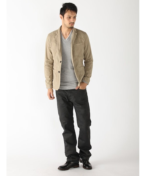 AVIREX（アヴィレックス）の「avirex/アヴィレックス/メンズ/COTTON TWILL TAILORED JACKET/コットンツイル テーラードジャケット（ジャケット/アウター・メンズ・BLACK/KHAKI・M/L/XL）」の10枚目の写真